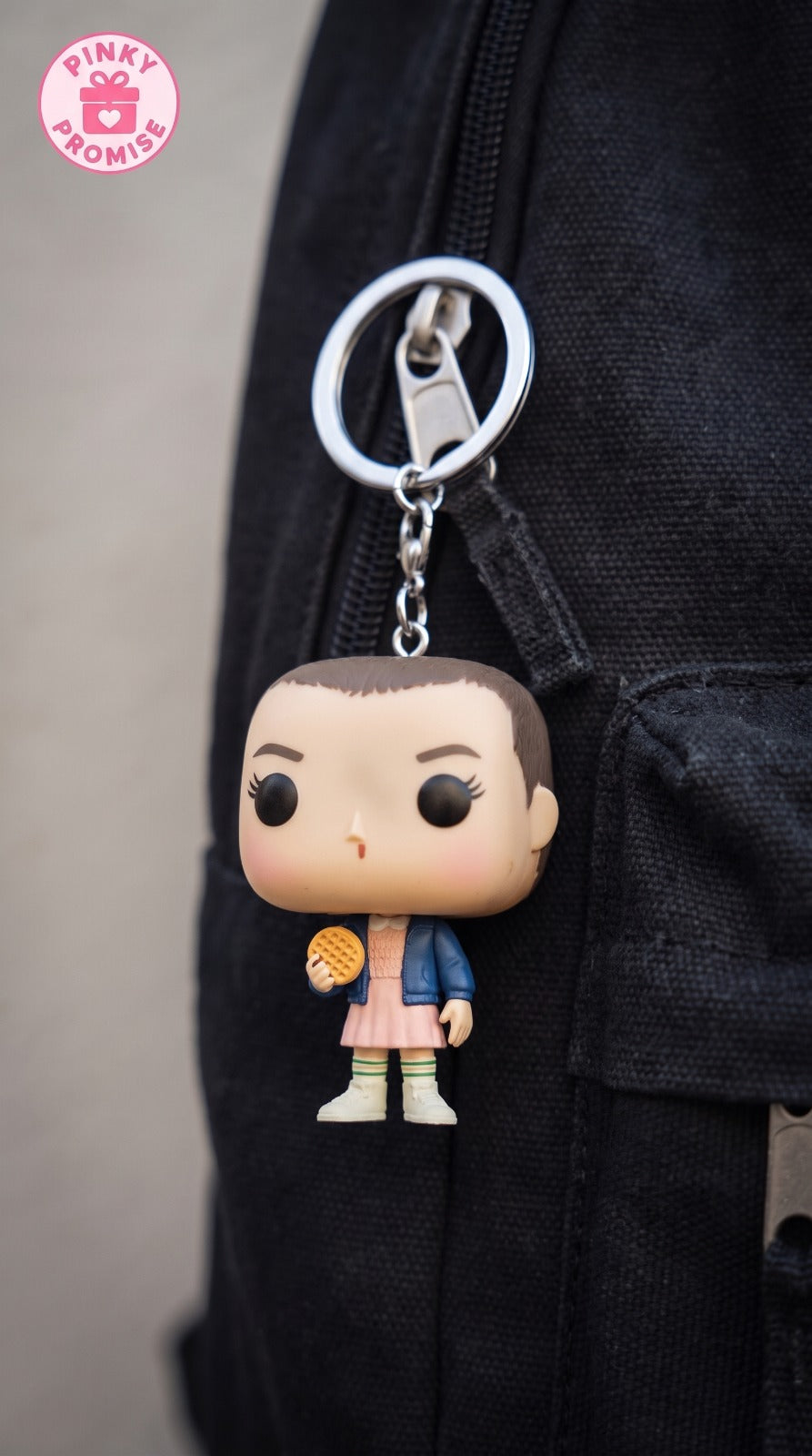 Miniature Vinyl Figure Keychain: Stranger Things - Eleven (Shaved Head Edition)
