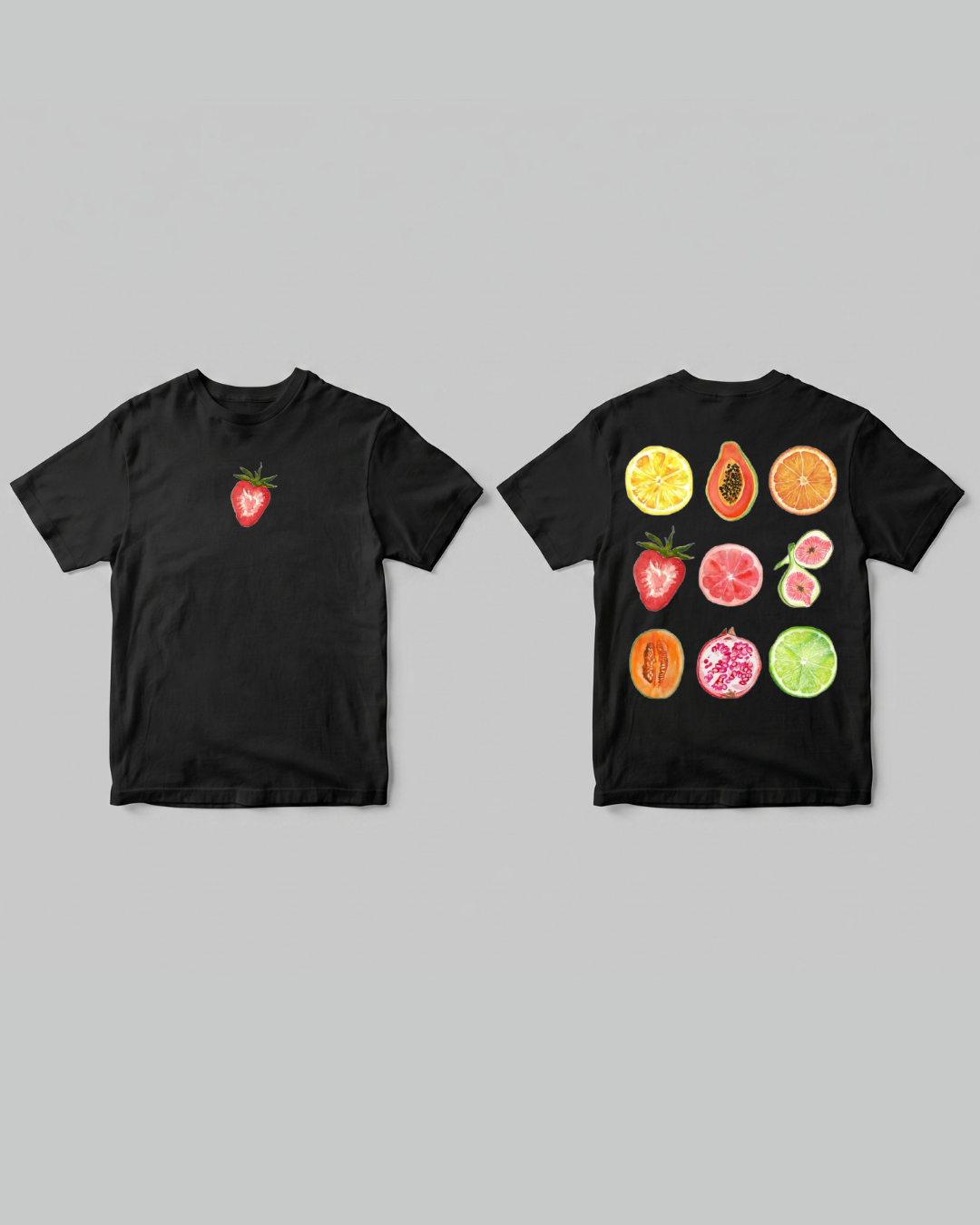 Fruits Summer T-shirt - Front and Back