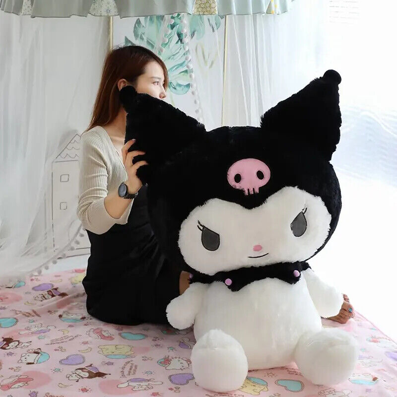 Kuromi big fuzzy plushy - Close Up | Pinky Promise