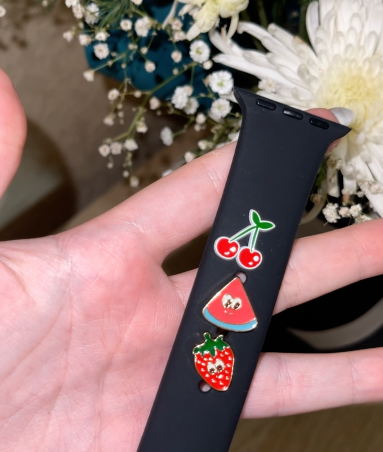 Strawberry watch band charm | Pinky Promise