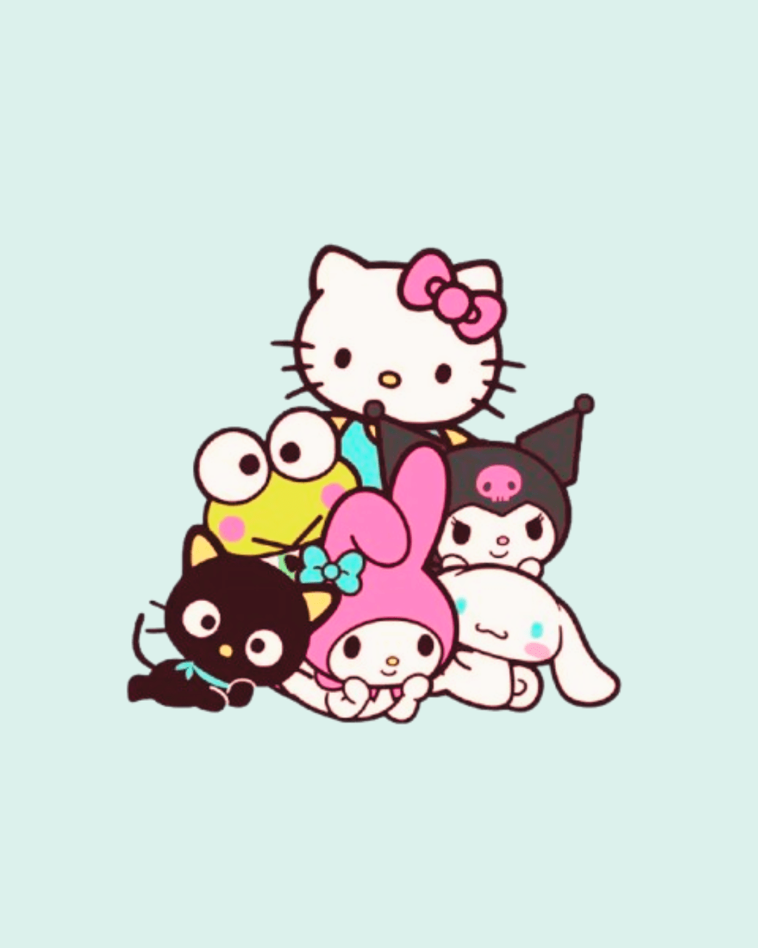 Hello kitty , Kuromi and their friends - Pinky Promise