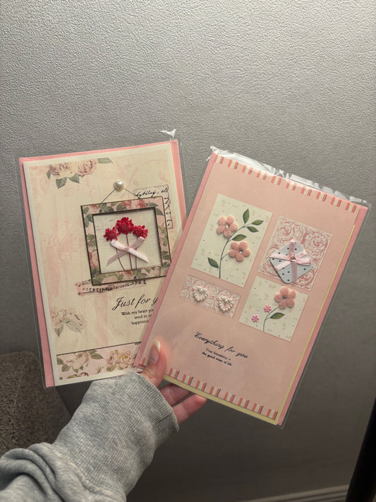 Random Floral card