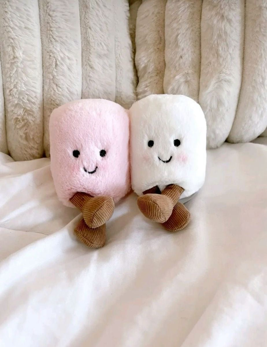 Marshmallow plush keychain - 10 cm