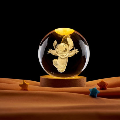 Stitch glowing up crystal ball