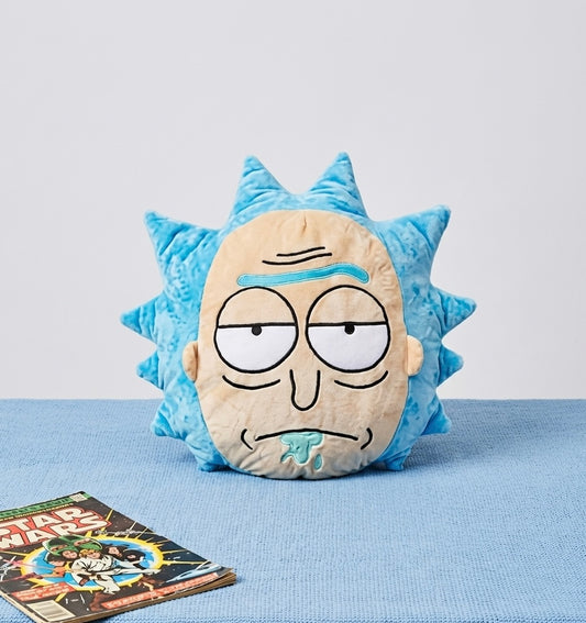 Rick & Morty Rick Sanchez Face Plush Pillow – Decorative Throw Cushion -40 cm