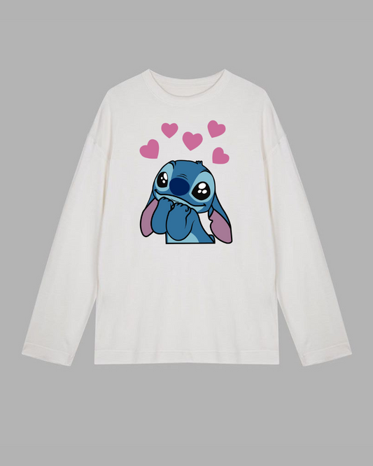 Long Sleeve stitch Cotton T-shirt