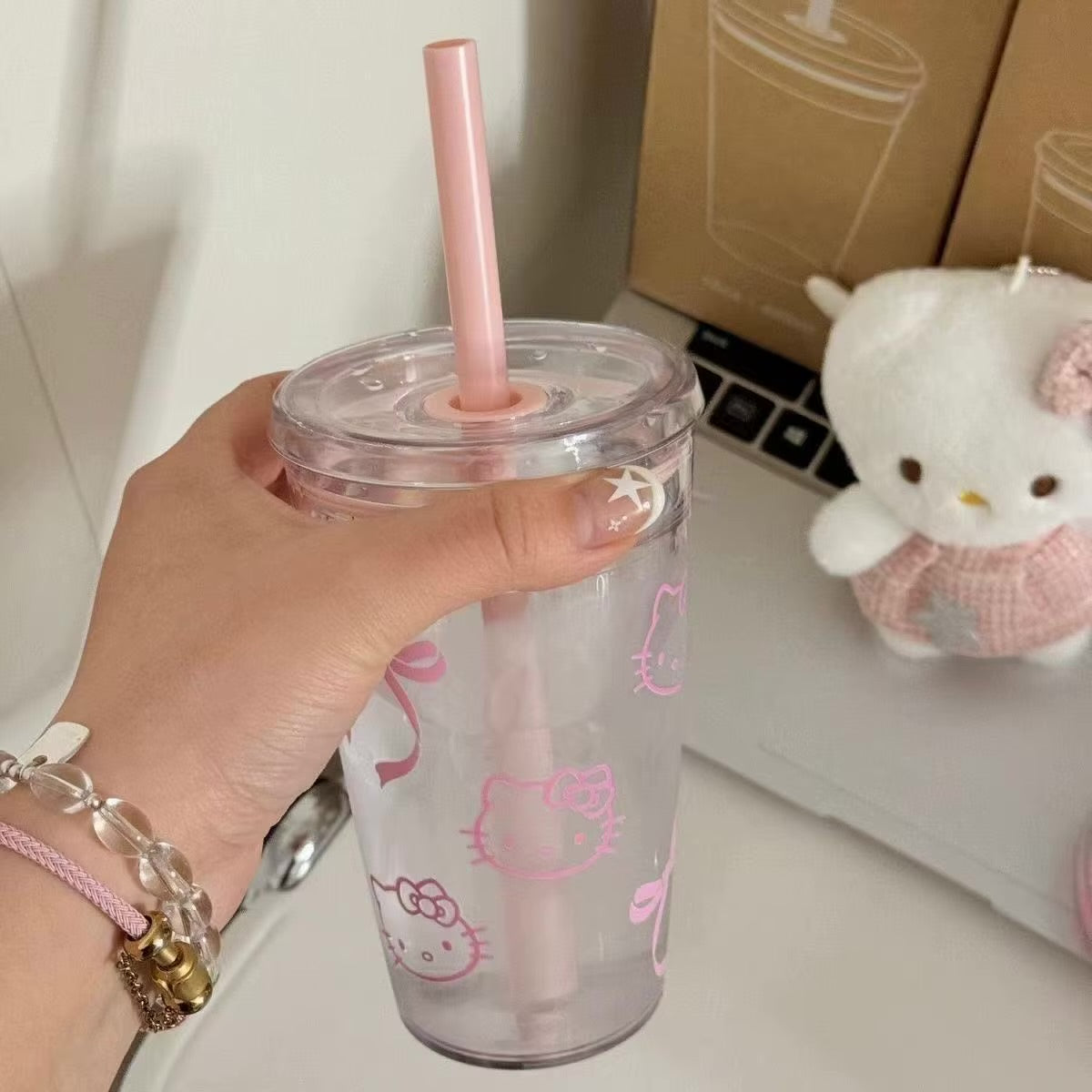 hello kitty acrylic mug