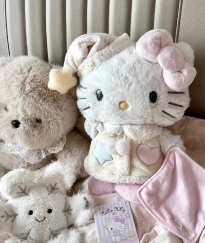 Sleepy Time Hello Kitty Plush Toy – Bedtime Pajama Cuddly Stuffed Animal - 45 cm