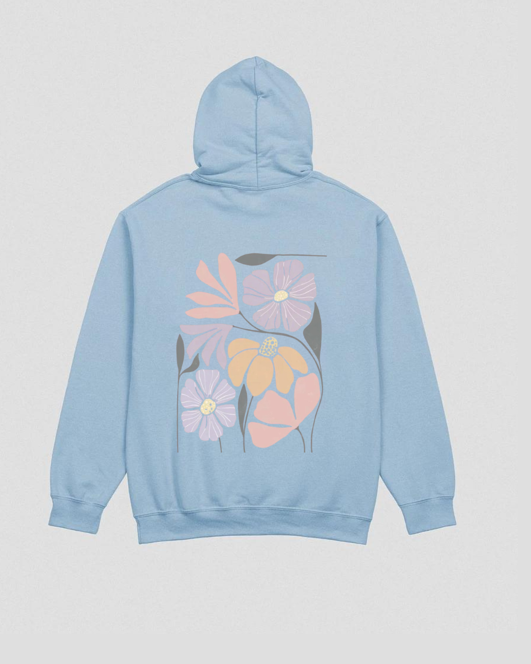 Floral hoodie - Back print