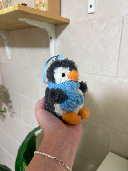 Penguin plush keychain - 10 cm