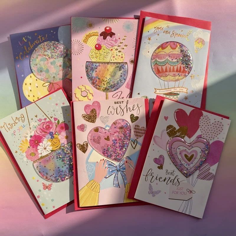 Colorful shaker Cards