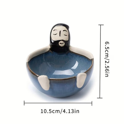 Quirky Bearded Man Ceramic Bowl