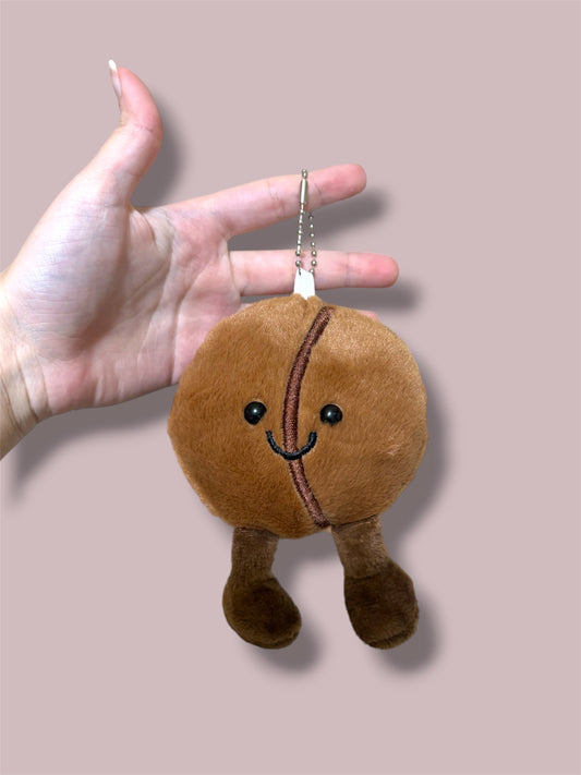 Coffee bean plush keychain - 14 cm