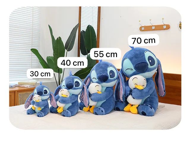 Stitch holding a duck plush toy (70 cm )