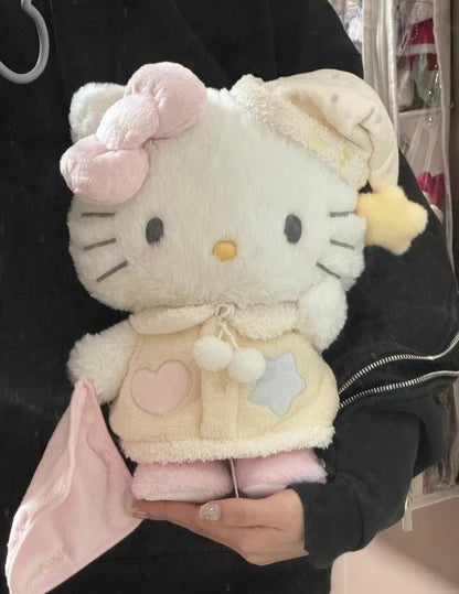 Sleepy Time Hello Kitty Plush Toy – Bedtime Pajama Cuddly Stuffed Animal - 45 cm