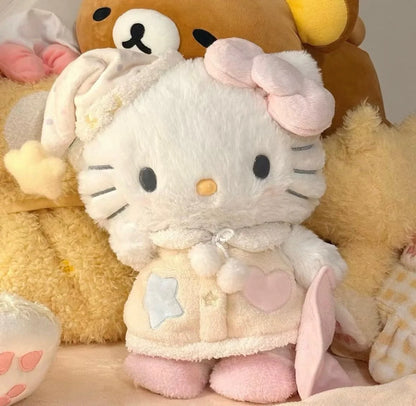 Sleepy Time Hello Kitty Plush Toy – Bedtime Pajama Cuddly Stuffed Animal - 45 cm