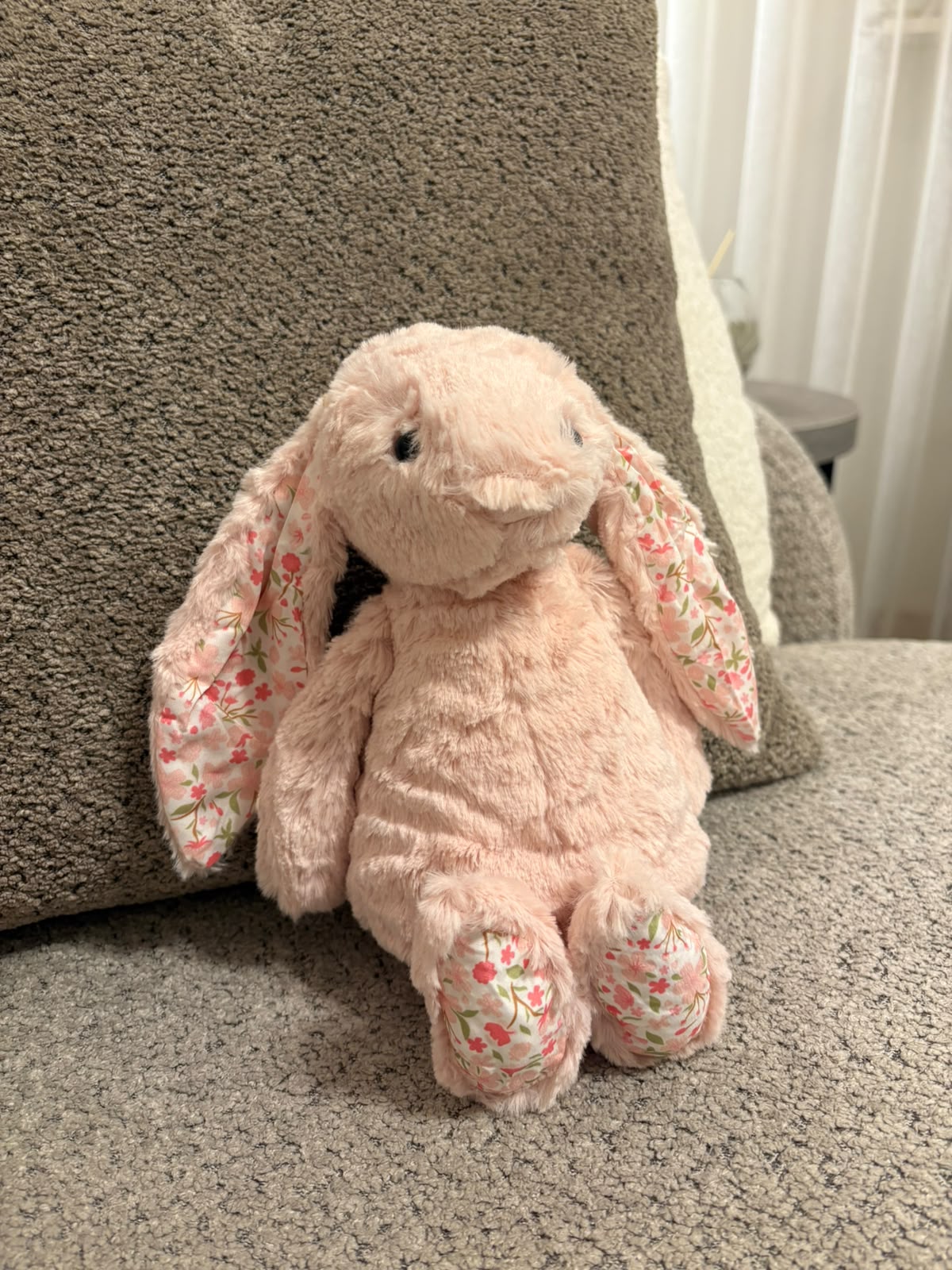 Floral Bunny plush - Pink - 30 cm