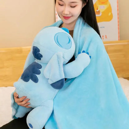 Stitch Plush pillow and blanket