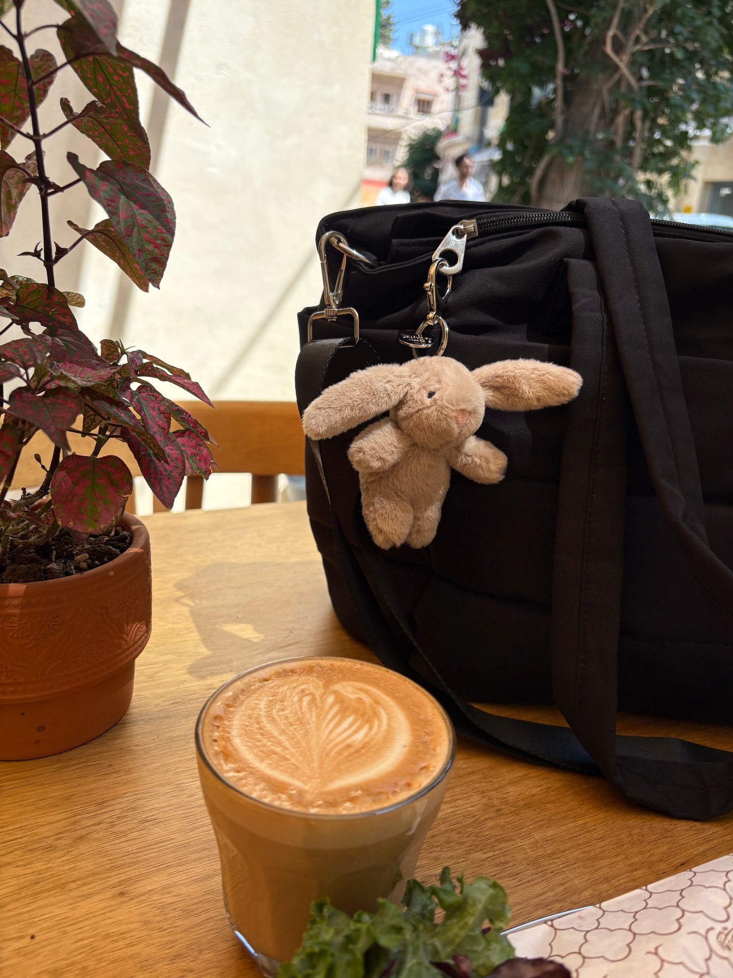 Mini Bunny plush keychain - 10 cm