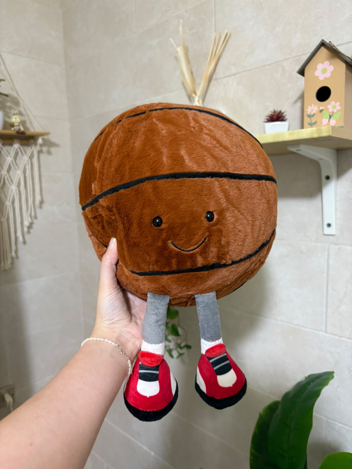 Kawaii Sports Ball Plushies – Basketball & Football - 30 cm