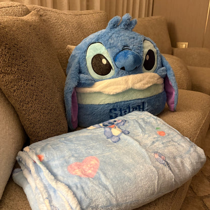 Stitch 2 in 1 pillow and blanket