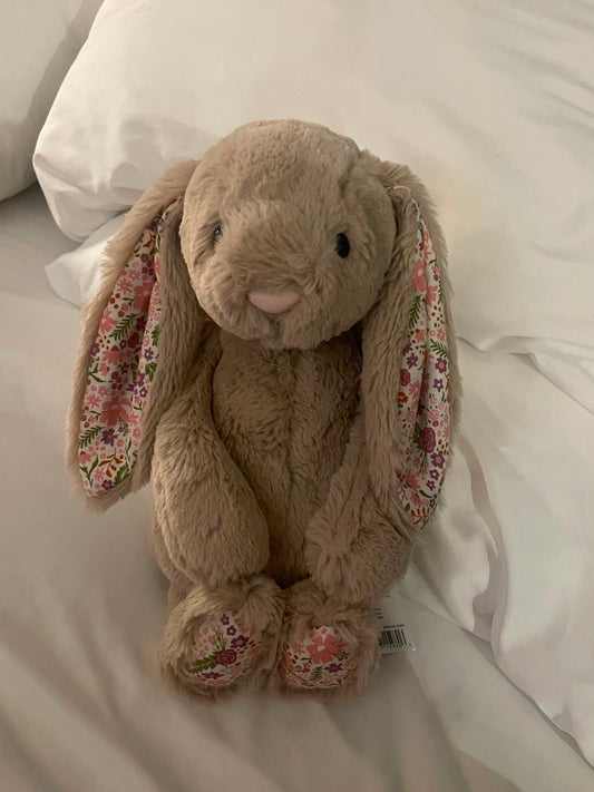Floral Bunny plush - Biege - 30 cm