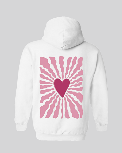 Heart hoodie - Back print