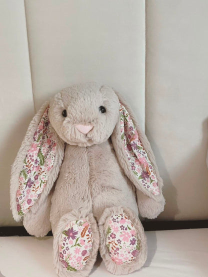 Floral Bunny plush - Biege - 30 cm