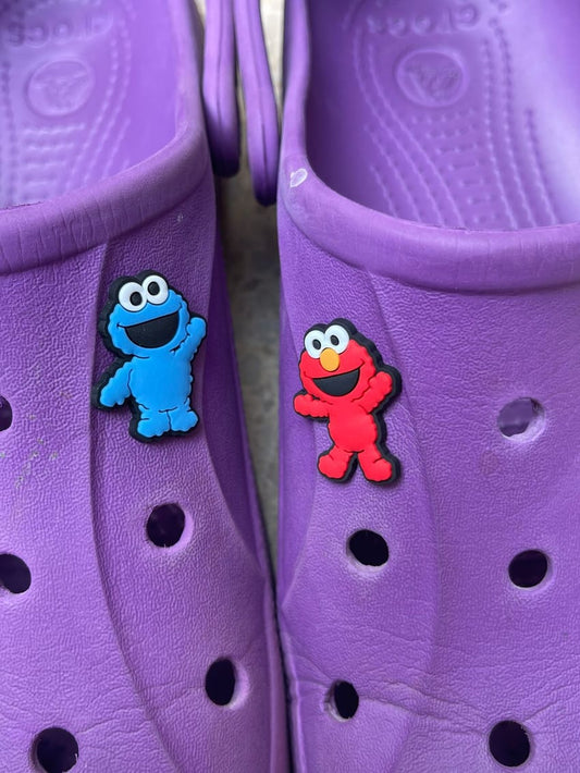 cookie monster and elmo charm