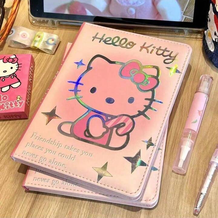 Pink Holographic Hello Kitty Notebook