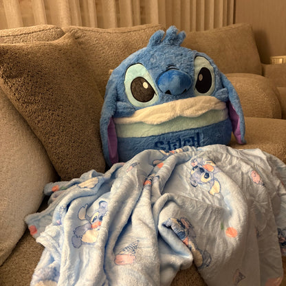 Stitch 2 in 1 pillow and blanket