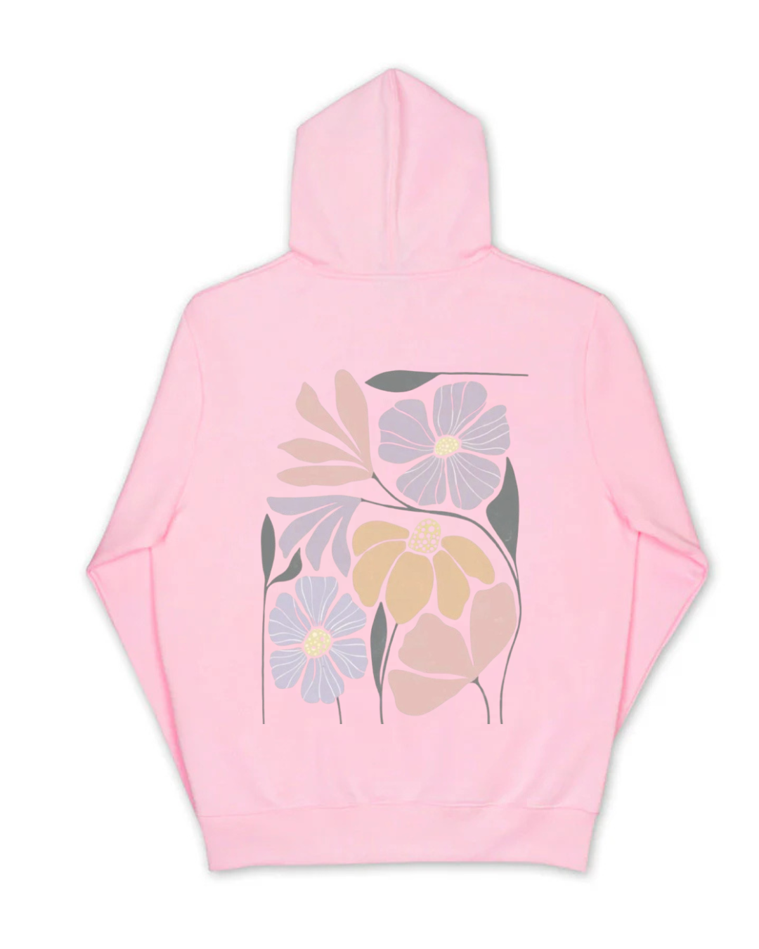 Floral hoodie - Back print