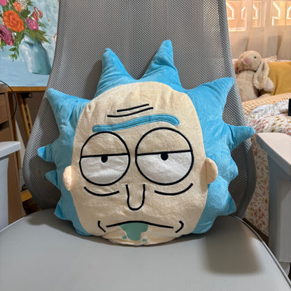 Rick & Morty Rick Sanchez Face Plush Pillow – Decorative Throw Cushion -40 cm