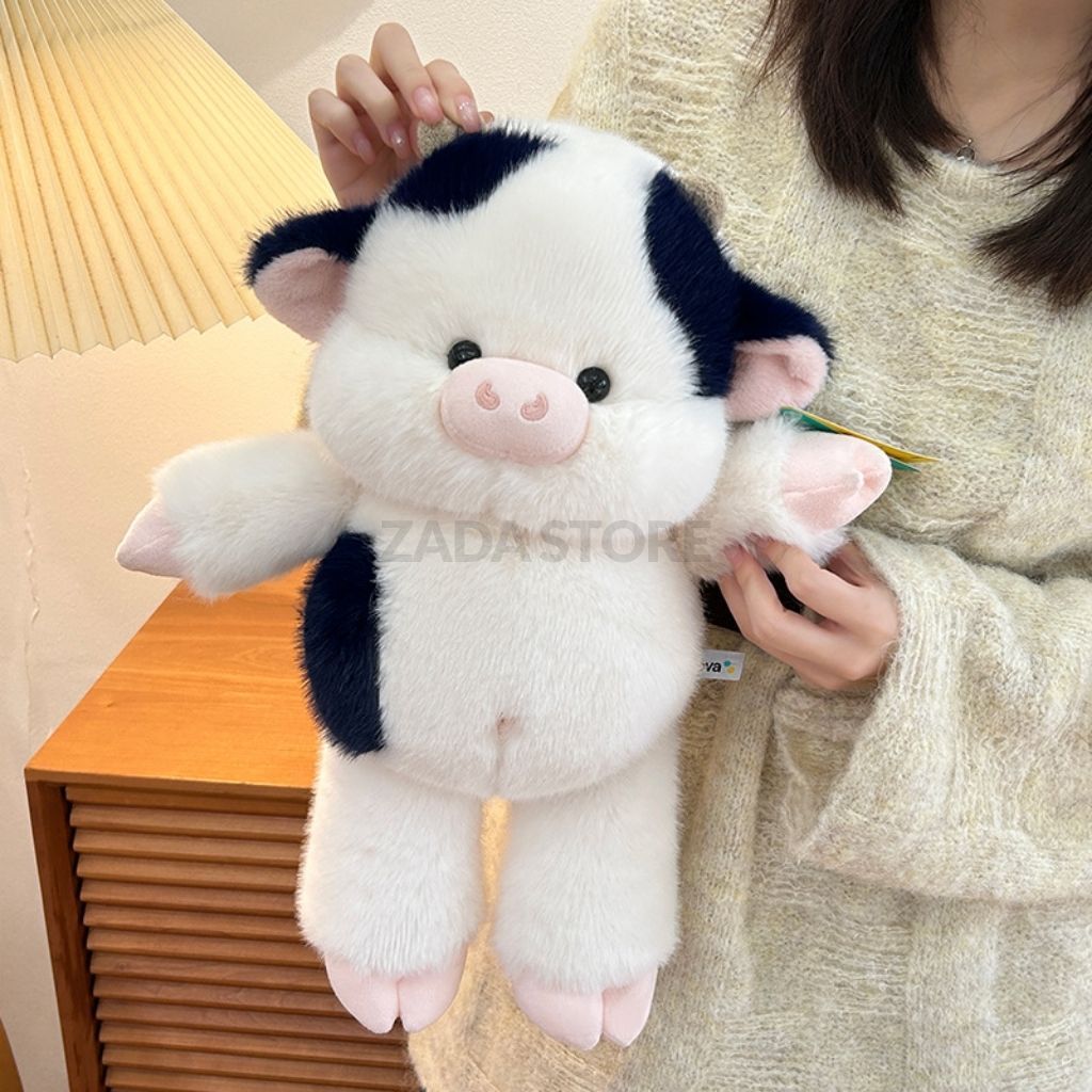 Running Cute cow plush - 35 cm