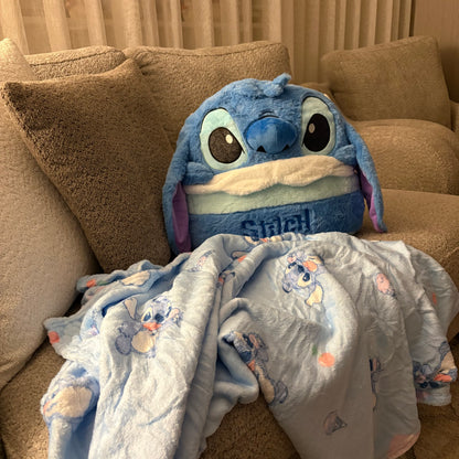 Stitch 2 in 1 pillow and blanket