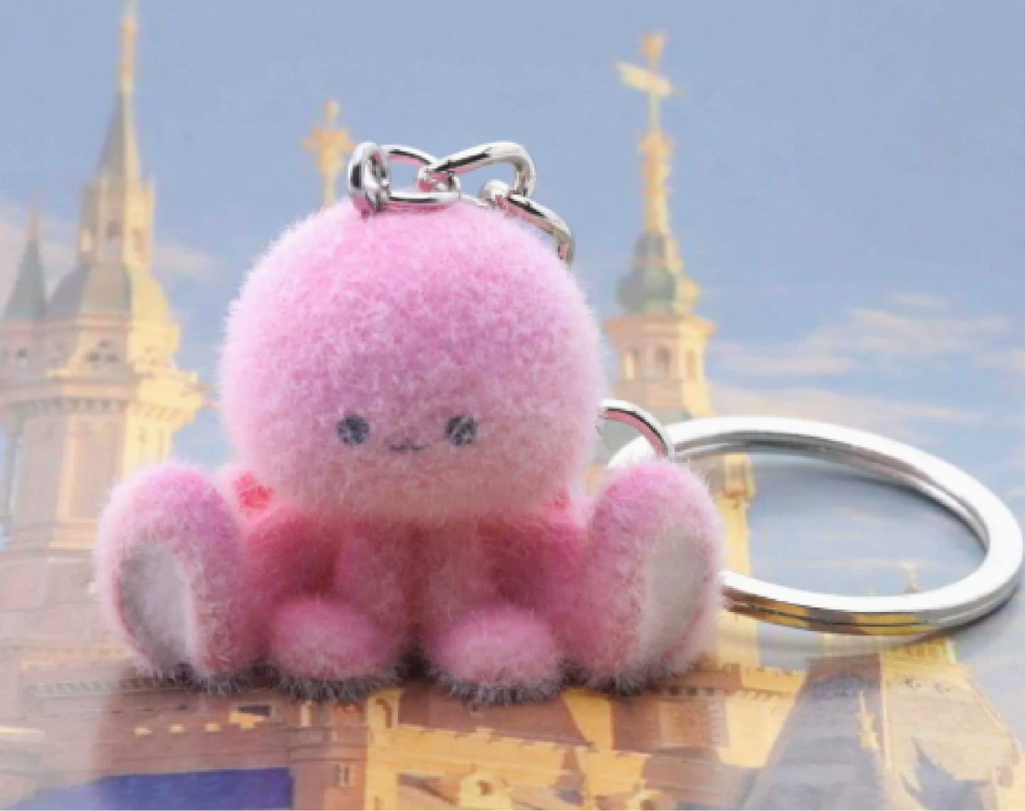 Cute Octopus fuzzy keychain