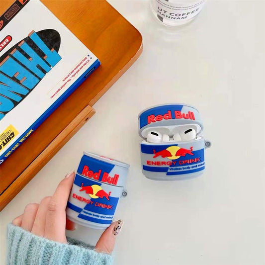 Redbull-shaped bottle airpods case