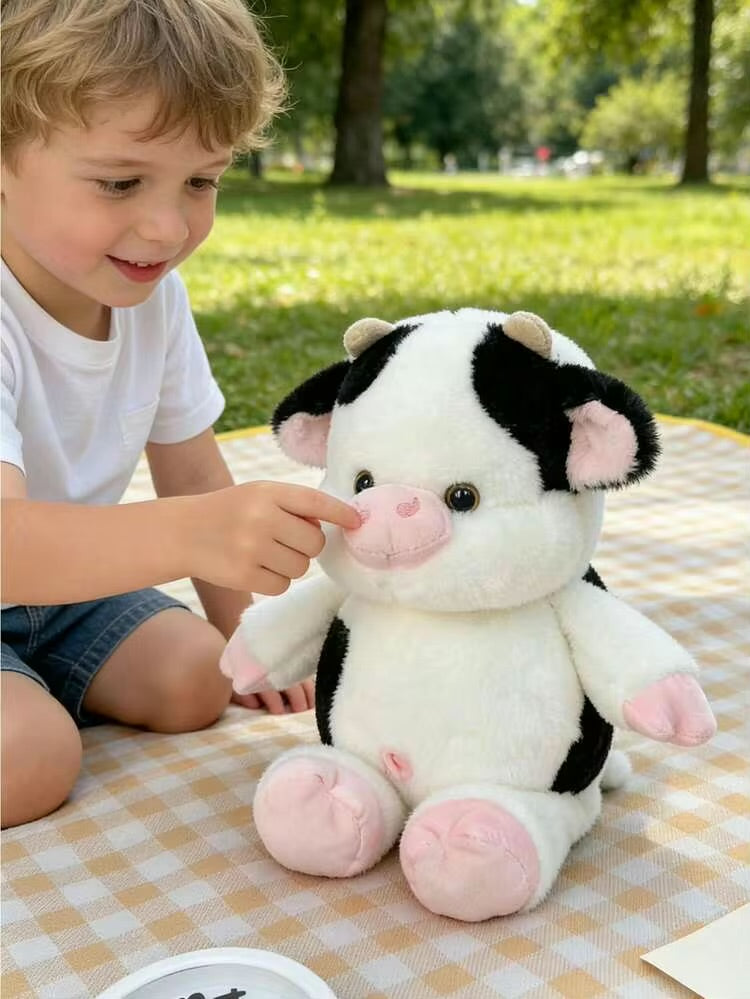 Running Cute cow plush - 35 cm