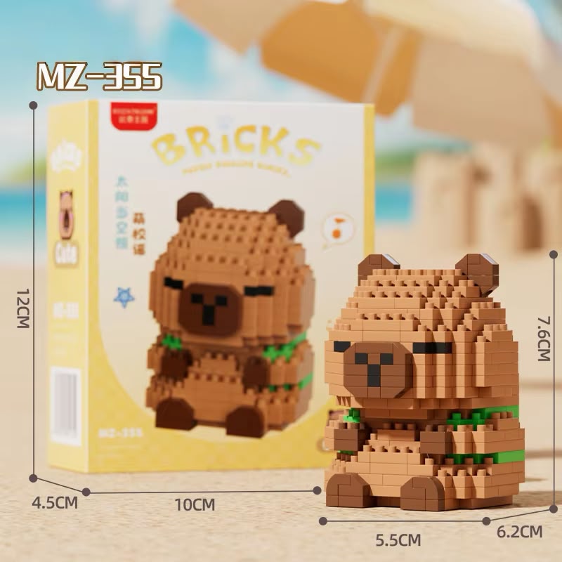 Capybara Micro-Brick Building Figure – 312pcs Collectible Toy