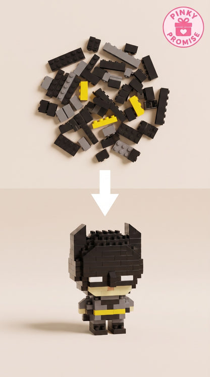 Chibi Batman Micro-Brick Building Figure – 169pcs Collectible Superhero Toy