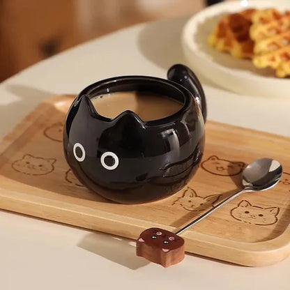 Kawaii Chubby Cat Ceramic Mugs