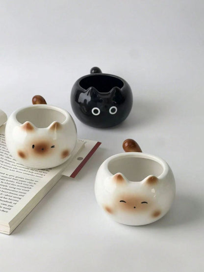 Kawaii Chubby Cat Ceramic Mugs