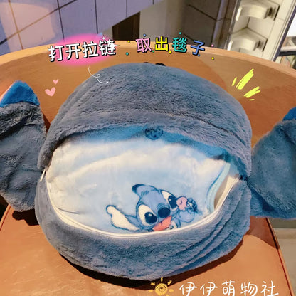 Stitch 2 in 1 pillow and blanket