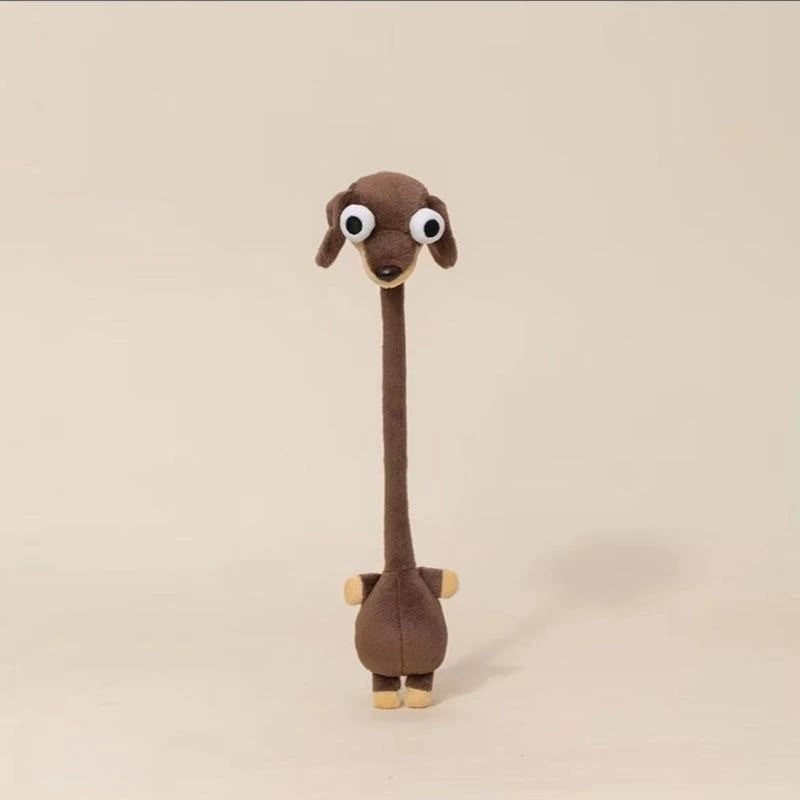 Funny Bendable Animal Plushie – Goofy Long Neck Bag Accessory & Tie-Back
