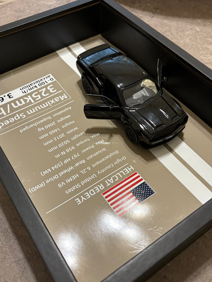 Challenger hellcat redeye 3D wall art - 32cm x 23 cm