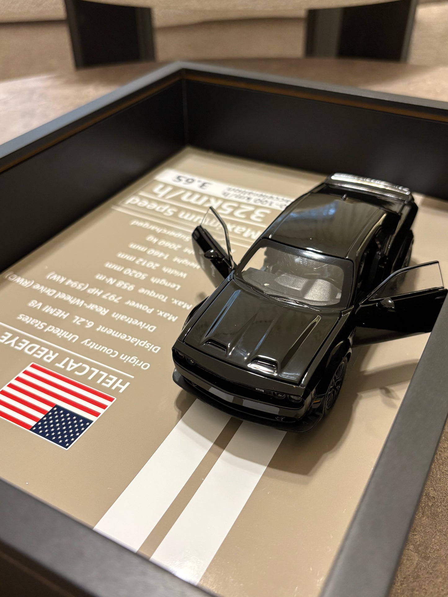 Challenger hellcat redeye 3D wall art - 32cm x 23 cm