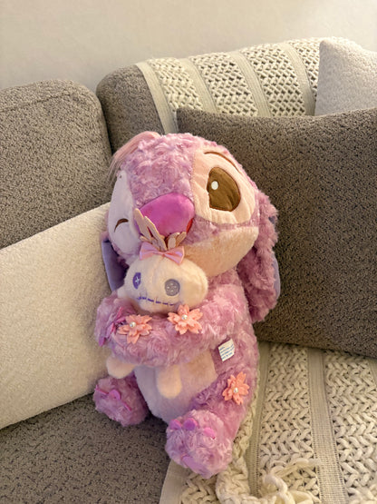 pink stitch ( angel ) plush toy - 40 cm