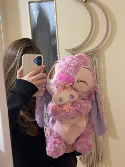 pink stitch ( angel ) plush toy - 40 cm