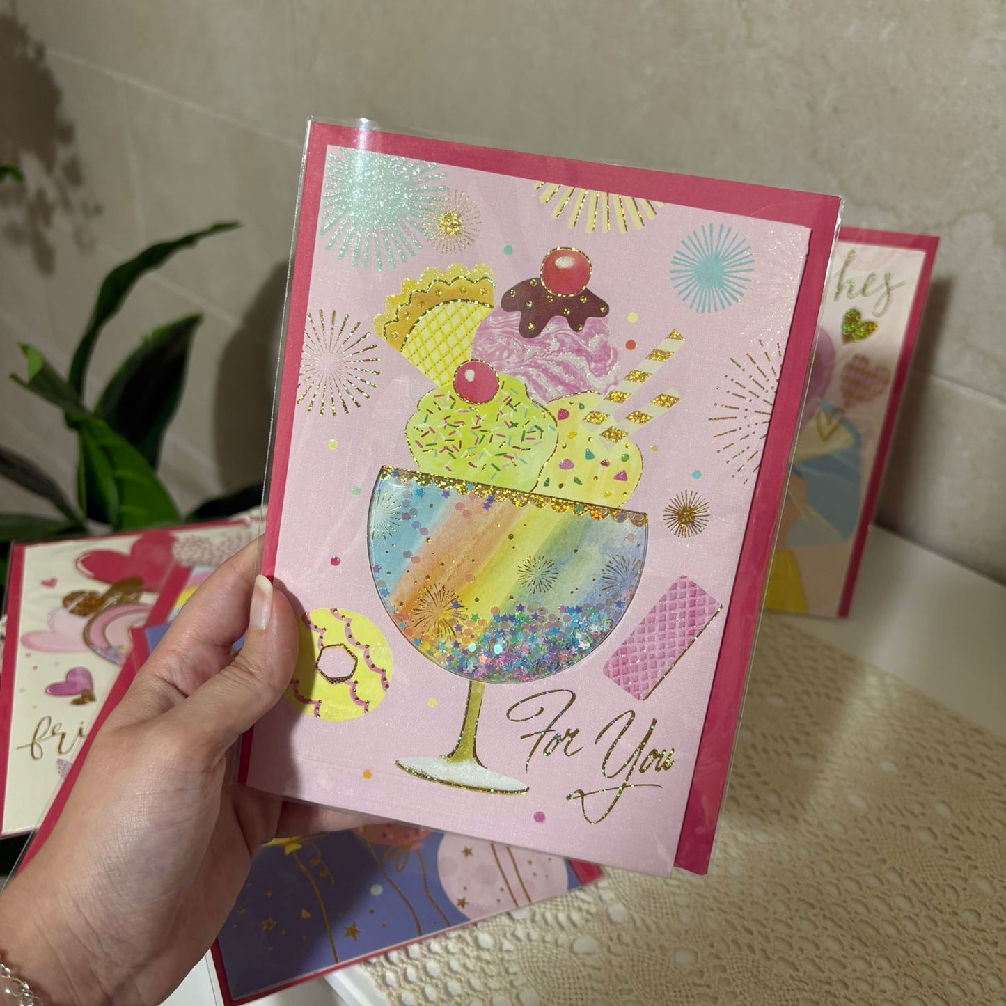 Colorful shaker Cards
