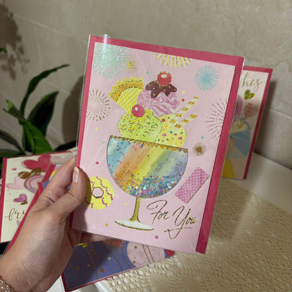 Colorful shaker Cards